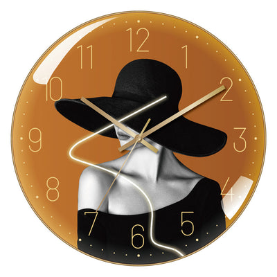 4K Curved High Transparent Glass Creative Decorative Wall Clock - RAGIMA Emporium