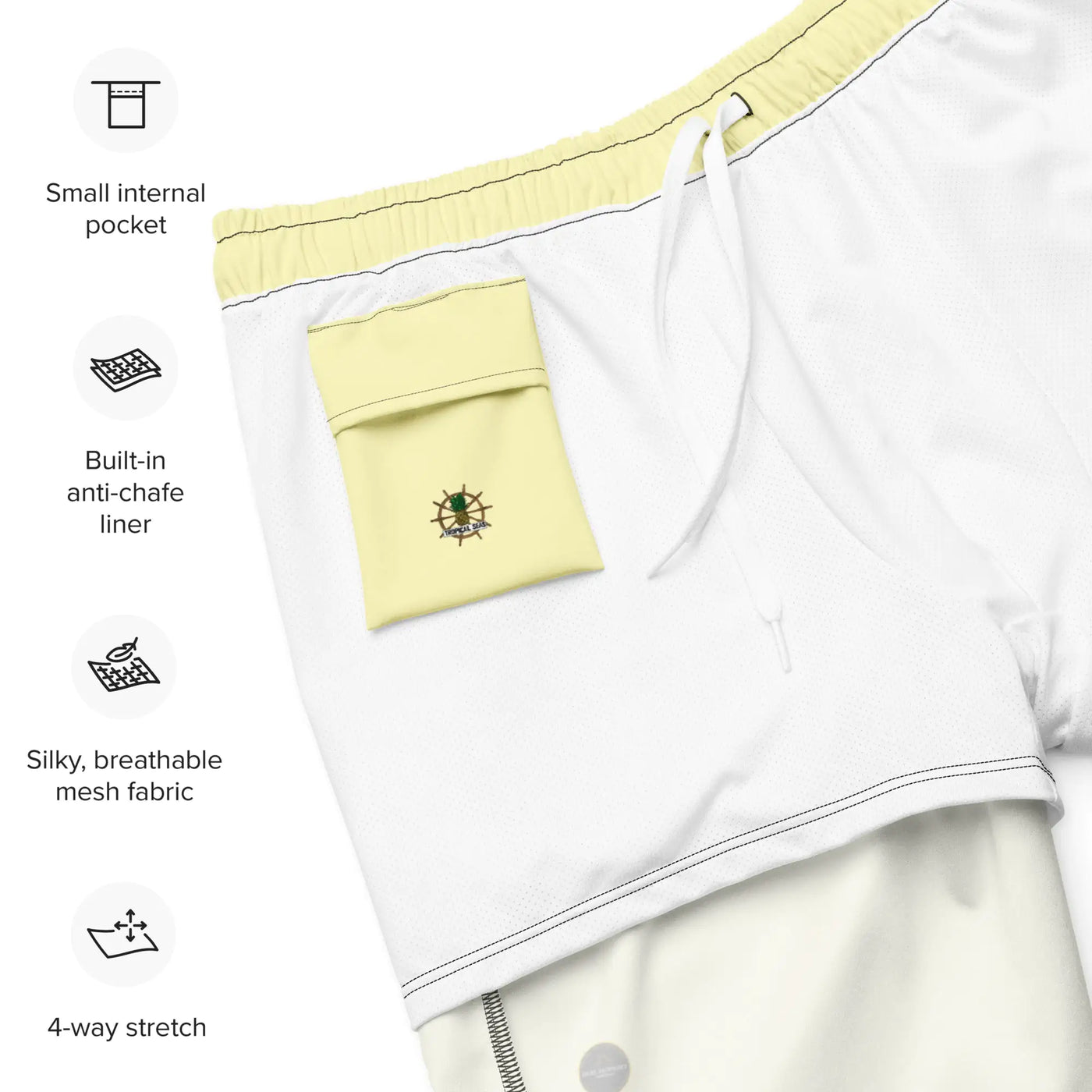 Men's Yellow Eco Board Shorts - RAGIMA Emporium