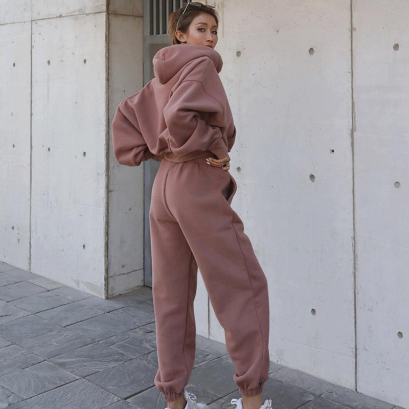 New Style Autumn And Winter Women's New Casual Hoodie Coat Sports Suit - RAGIMA Emporium