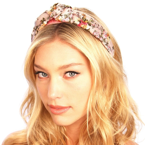 Floral Silk Top Knot Headband - RAGIMA Emporium