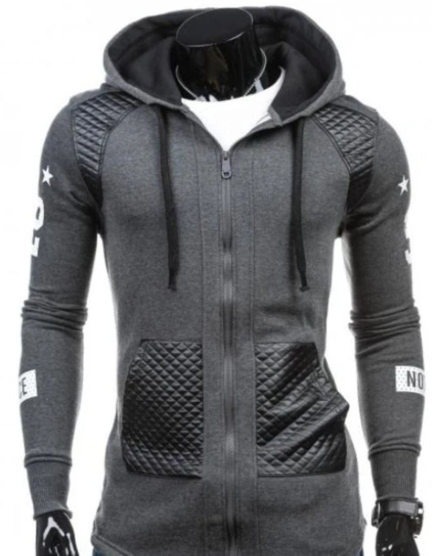 Mens Street Style Biker Hoodie - RAGIMA Emporium