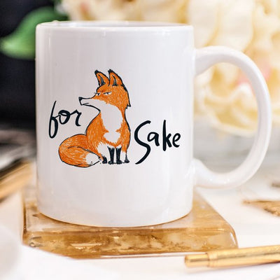 For Fox Sake - Ceramic Coffee Mug - Fox Coffee - RAGIMA Emporium