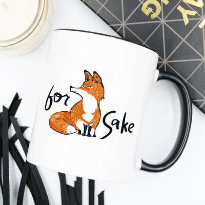 For Fox Sake - Ceramic Coffee Mug - Fox Coffee - RAGIMA Emporium