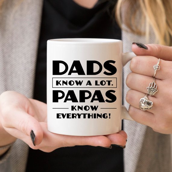 Papa Mug, Dads Know A Lot Papas Know Everything, - RAGIMA Emporium