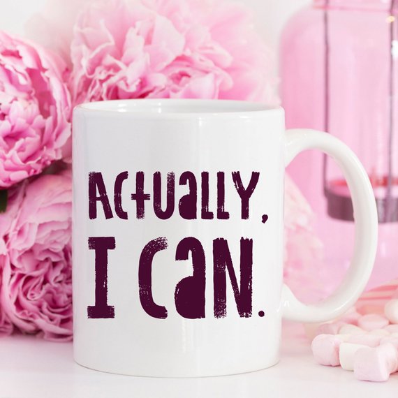 Actually I Can, Work Mug, Graduate Gift, - RAGIMA Emporium