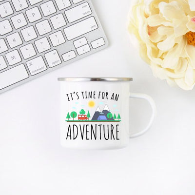 Adventure Mug Enamel Mug Wanderlust Camping Mug - RAGIMA Emporium