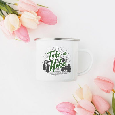 Hiking Gift for Hiker Enamel Mug Wanderlust - RAGIMA Emporium