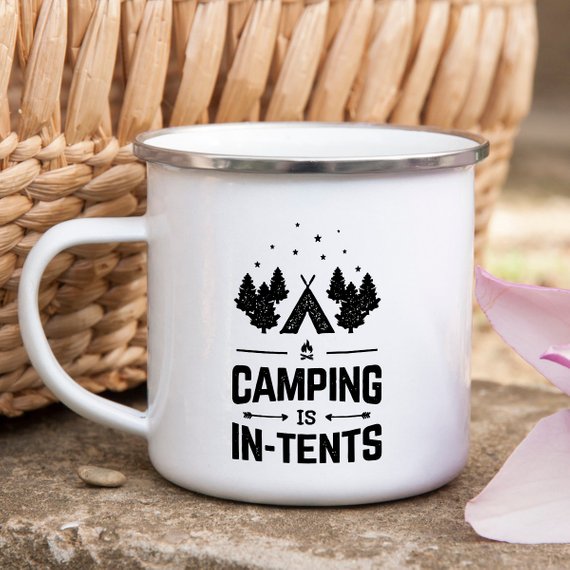 Camping Mug Enamel Mug Campfire Mug Camping is - RAGIMA Emporium