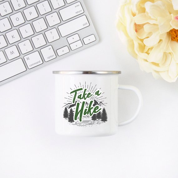 Hiking Gift for Hiker Enamel Mug Wanderlust - RAGIMA Emporium