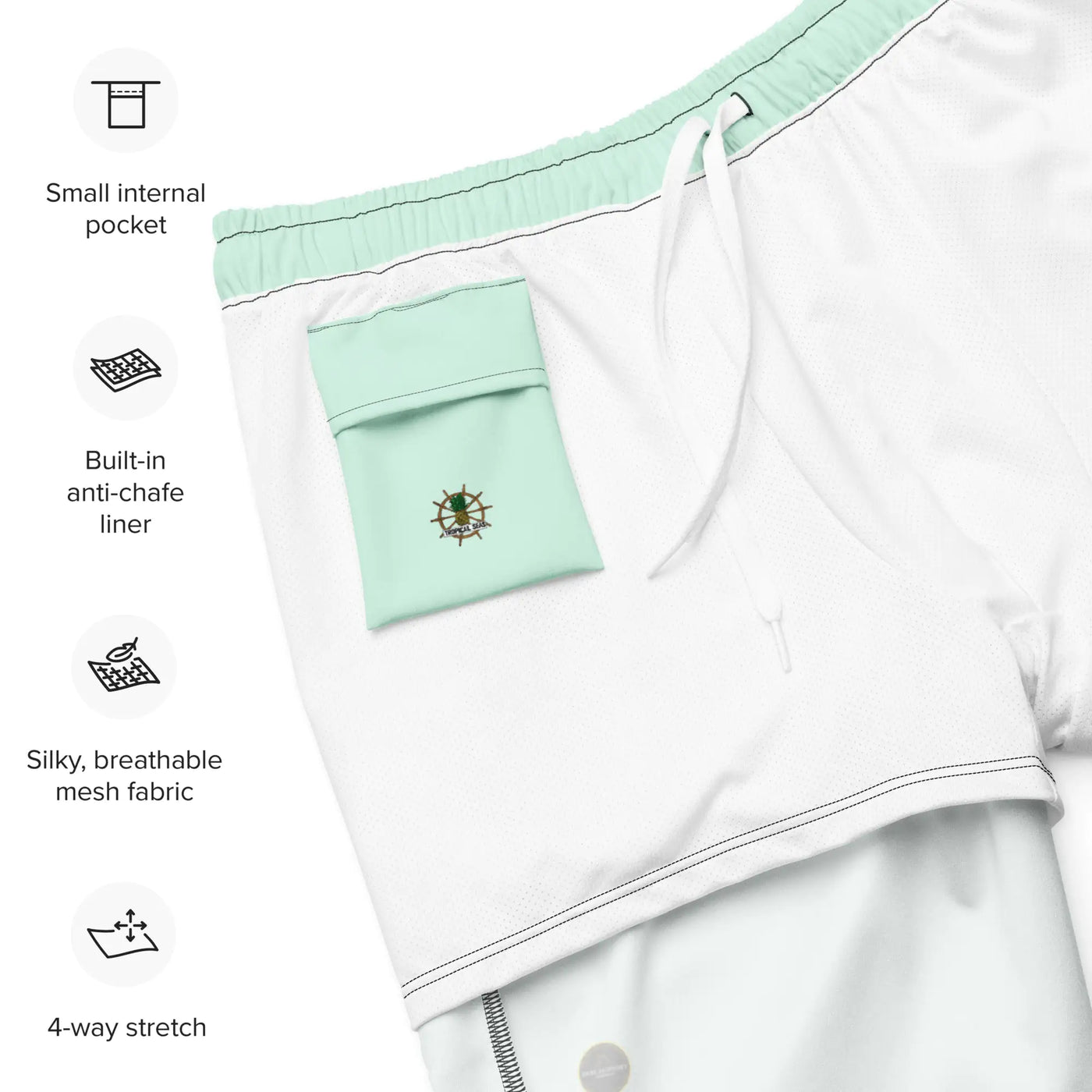 Men's Sea Green Eco Board Shorts - RAGIMA Emporium