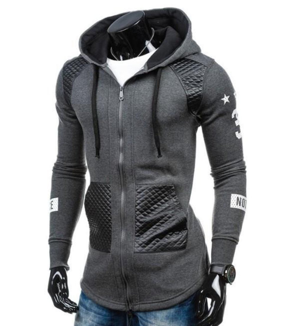 Mens Street Style Biker Hoodie - RAGIMA Emporium