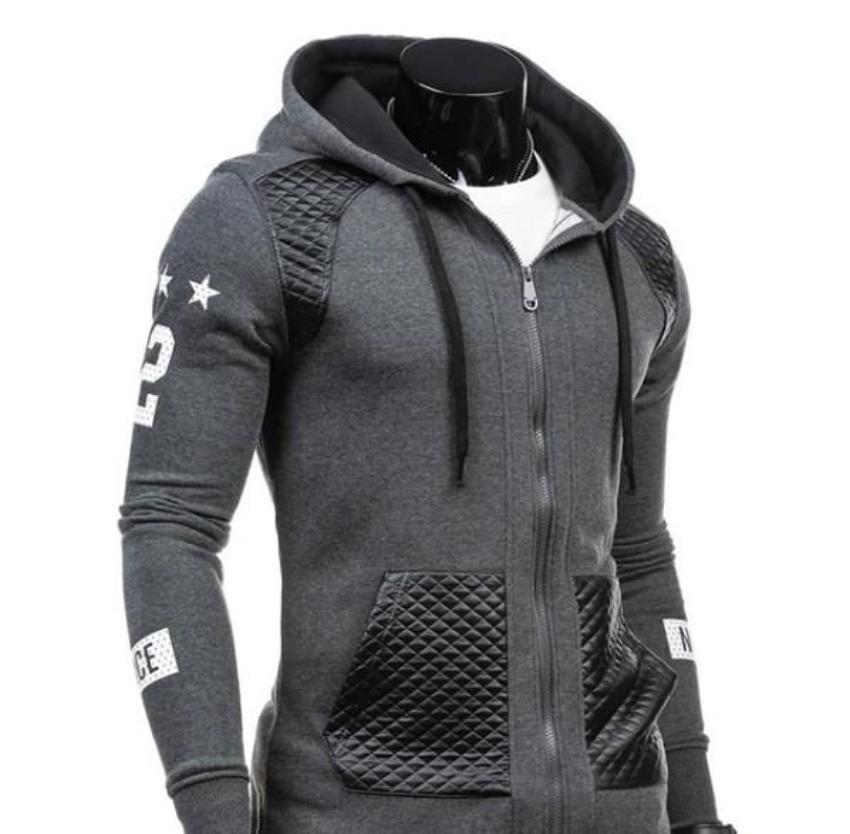 Mens Street Style Biker Hoodie - RAGIMA Emporium