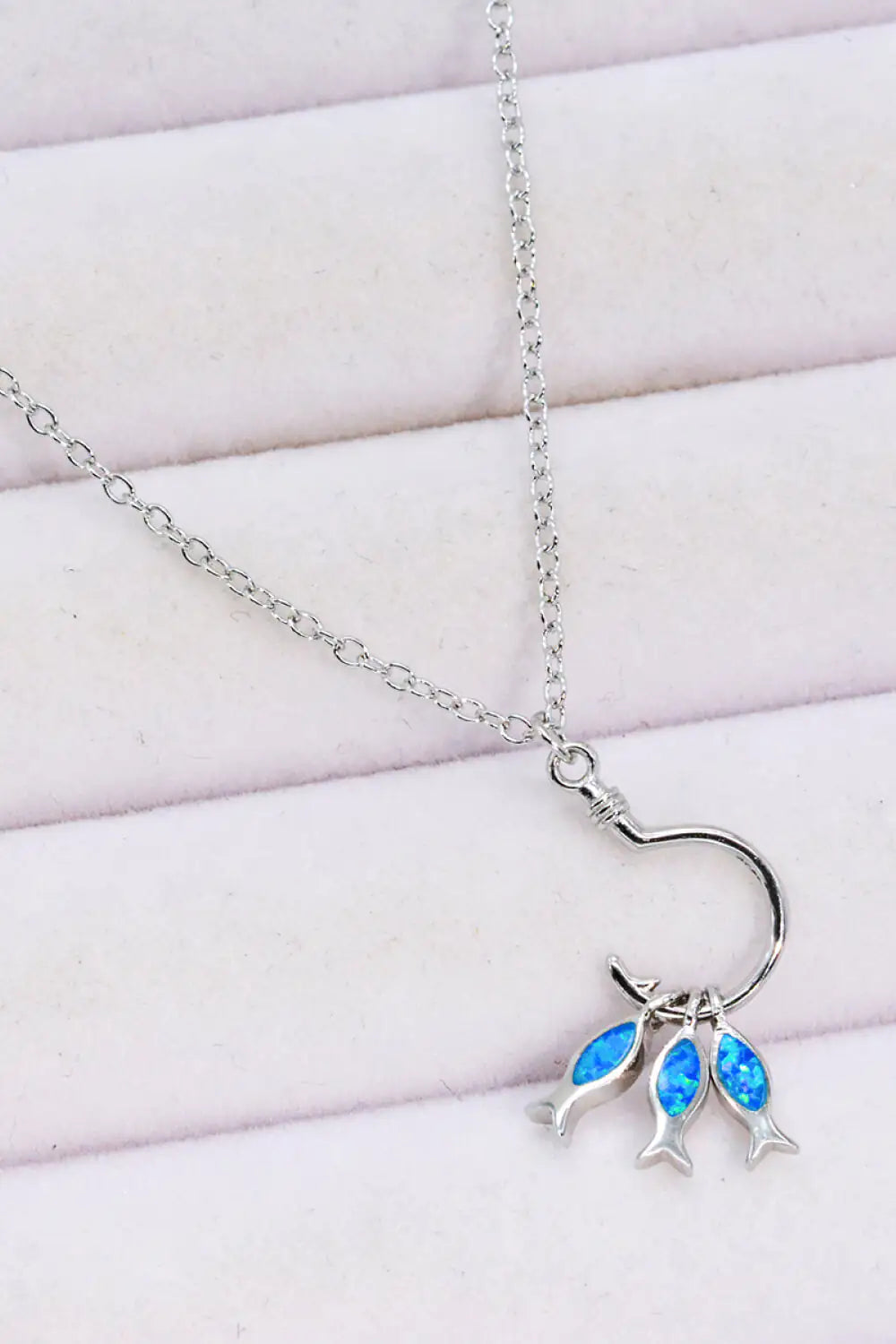 Opal Fish 925 Sterling Silver Necklace - RAGIMA Emporium