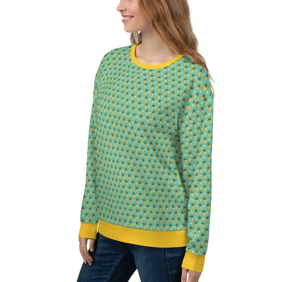 Women's Tropical Pineapple Print Sweatshirt - RAGIMA Emporium