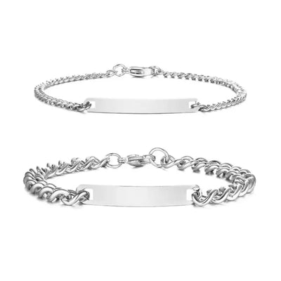 Stainless Steel Couple Cuban Bracelet - RAGIMA Emporium