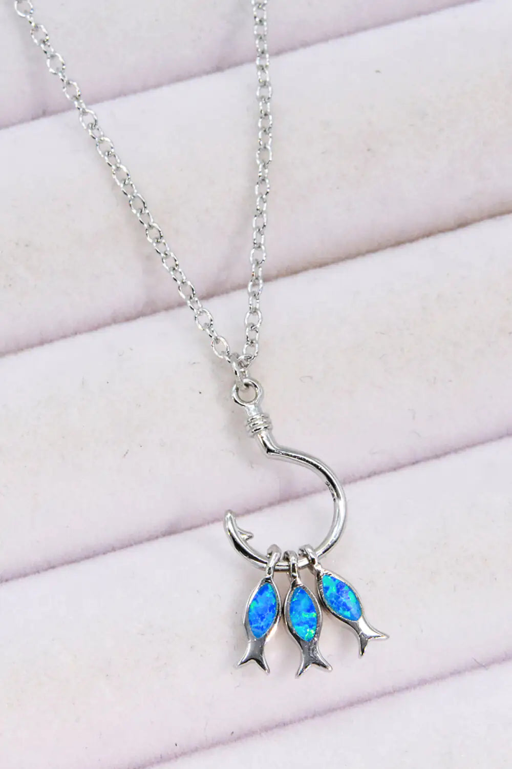 Opal Fish 925 Sterling Silver Necklace - RAGIMA Emporium