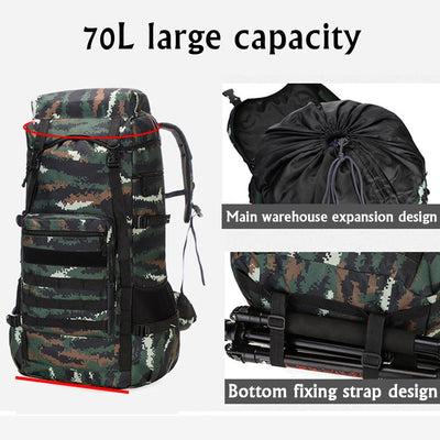 Waterproof Outdoor Camping 70L Military Backpack - RAGIMA Emporium