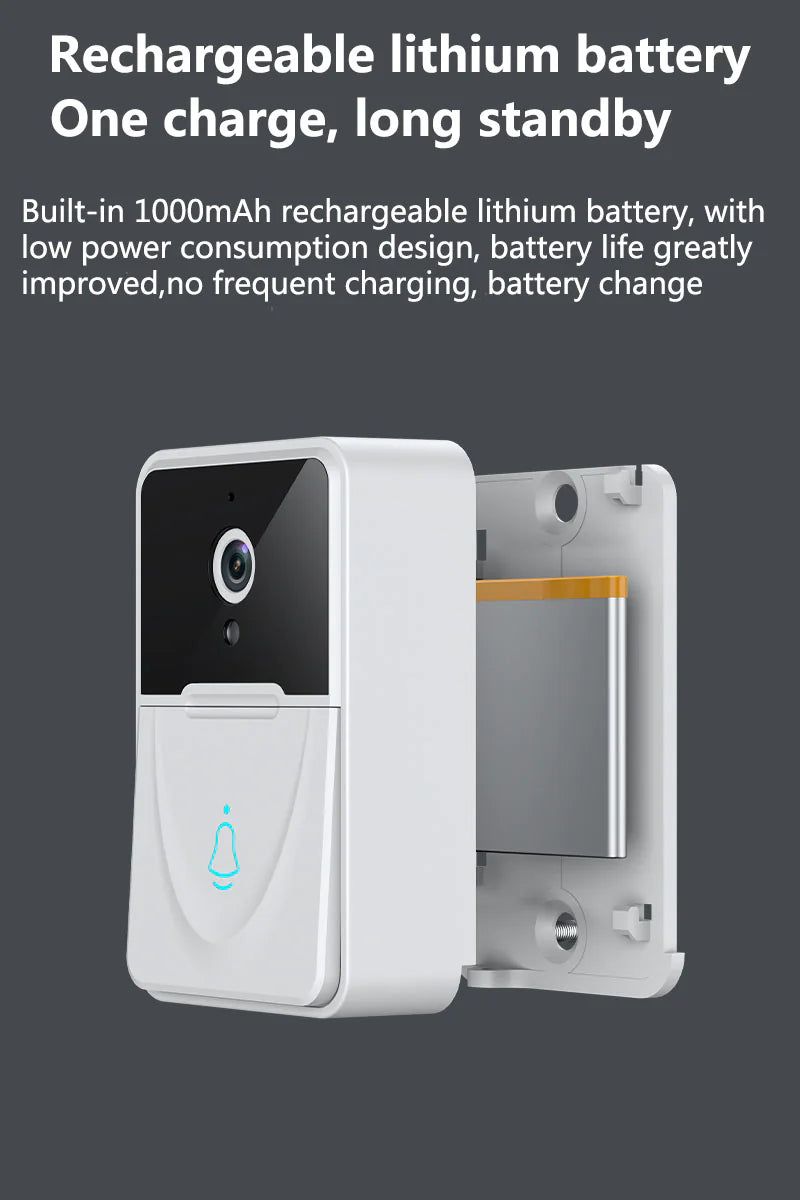 Wireless Security Smart WiFi Doorbell Intercom Video Camera Door Ring Bell Chime - RAGIMA Emporium