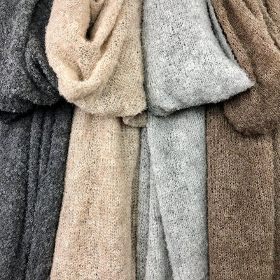 Charcoal Ultra Plush Alpaca Scarf - RAGIMA Emporium