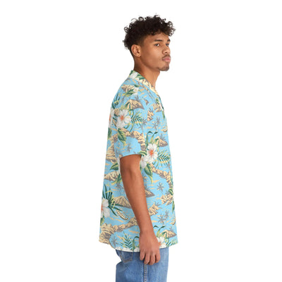 Men's Tropical Island Print Hawaiian Shirt - RAGIMA Emporium