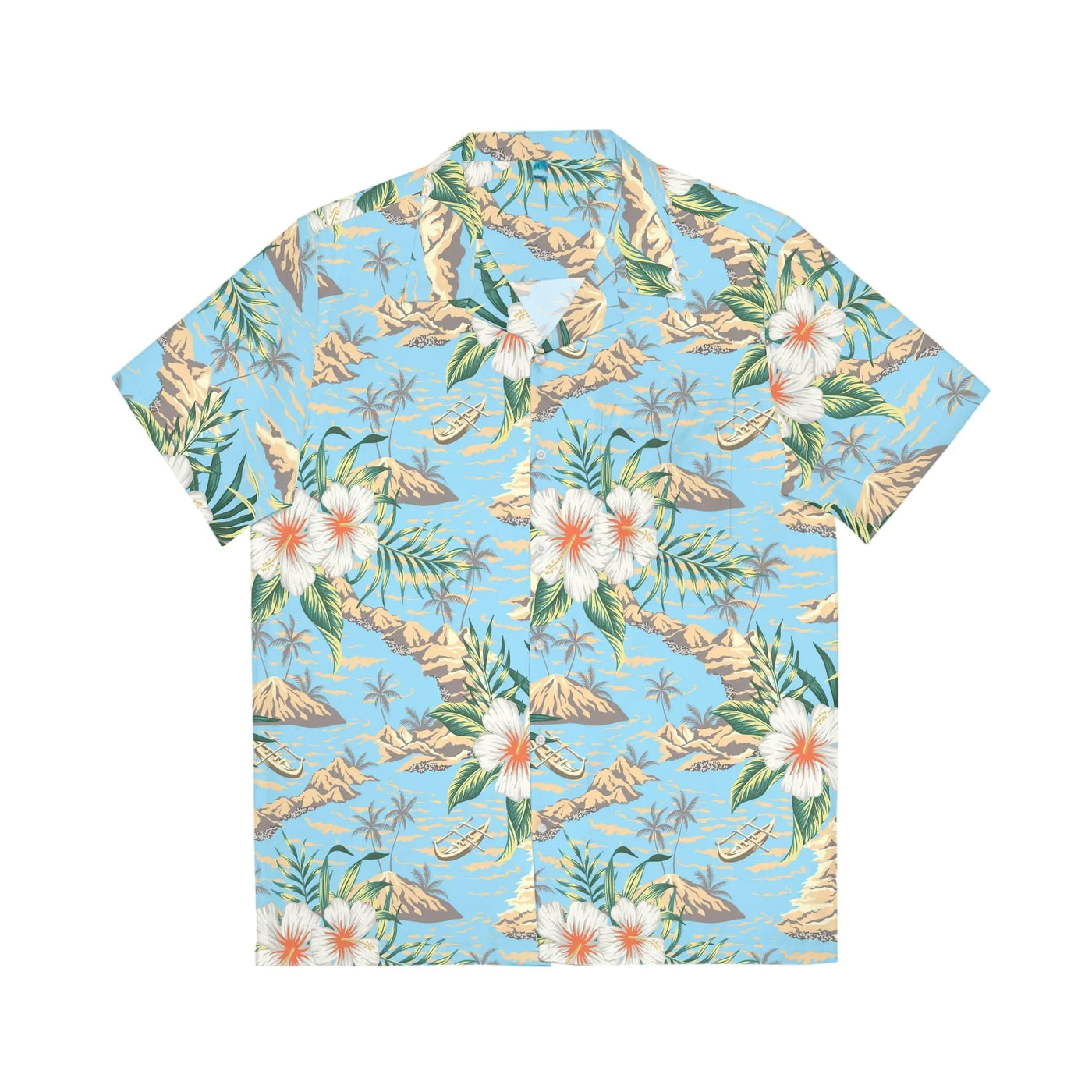 Men's Tropical Island Print Hawaiian Shirt - RAGIMA Emporium