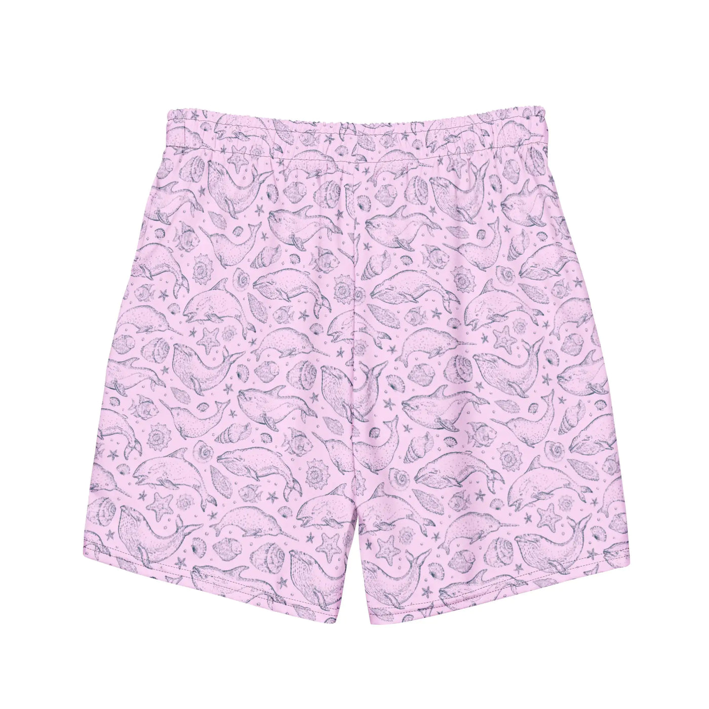 Men's Eco Pink Whale Pod Swim Trunks - RAGIMA Emporium